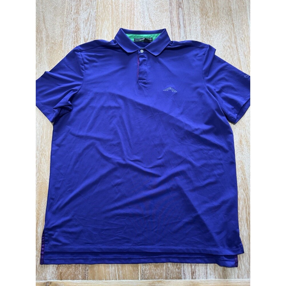 RLX Ralph Lauren Nanea Golf Club Polo Shirt Mens XL Purple Green Hawaii Luxury